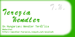 terezia wendler business card